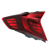 DURAFORCE Red Tail Light For Hyundai Sonata 2020-2022 Outer Lamp LH/Driver LED Rear Chrome