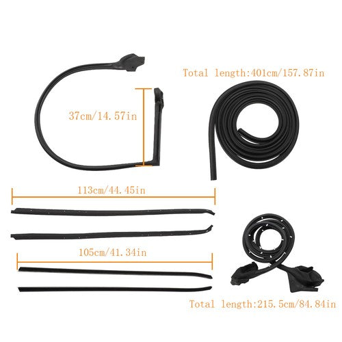 DURAFORCE Seal+Window Outer Pressure Strip For Pontiac Firebird/Chevrolet Camaro 1970-1981