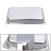DURAFORCE 6 Pack 2.5 Inch Deep Full Size Restaurant Steam Table Pans Without Lid