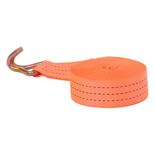 DURAFORCE 10 Pack 1.5" x 20' 4000lbs Ratchet Straps W/ J Hook Heavy Duty Orange Tie Downs