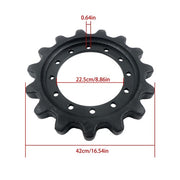 DURAFORCE 12 Bolt Hole 15T 304-1870 Drive Sprocket for Caterpillar 239D 249D 259D