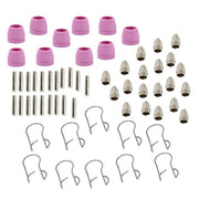 DURAFORCE 60pcs Plasma Cutter Torch Consumables Kit for SG-55, AG-60, WSD-60 CUT50 60Amp