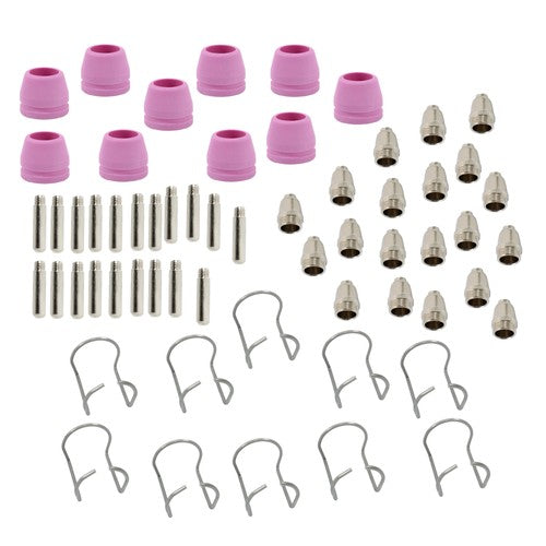 DURAFORCE 60pcs Plasma Cutter Torch Consumables Kit for SG-55, AG-60, WSD-60 CUT50 60Amp