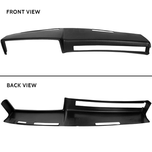 DURAFORCE Black Dashboard Cover Fit For 1981-1991 GMC Chevrolet Trucks SUV Pickup Dash Cap