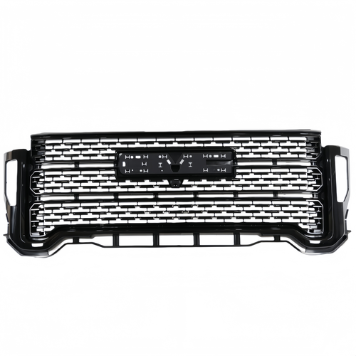 For 2020-2023 GMC Sierra 2500HD 3500HD Front Bumper Grille+Hood Trim Molding