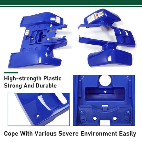 DURAFORCE Blue Front+ Rear Fenders For 1987-2006 Yamaha Banshee 350 YFZ350 Plastic Kits