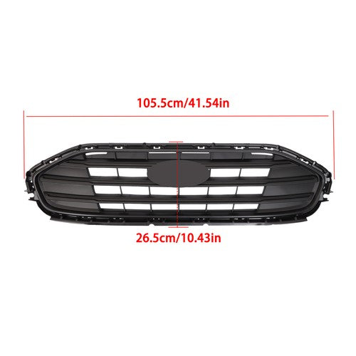 DURAFORCE Plastic Black For Ford Transit Connect 2019-2023 Grill Front Bumper Upper Grille