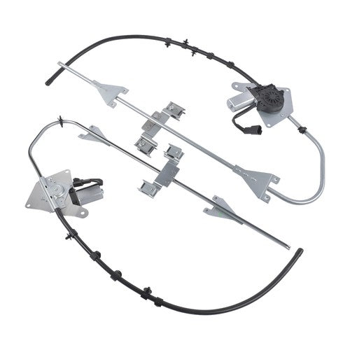 DURAFORCE 2PCS Power Window Regulator w/ 2-Pin Motor for Freightliner M2 Front Left+Right
