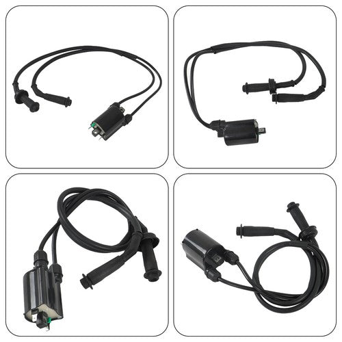 DURAFORCE Fit For Honda VT1100 Shadow Spirit Aero 1100 Ignition Coil Pack Spark Plug + Cap