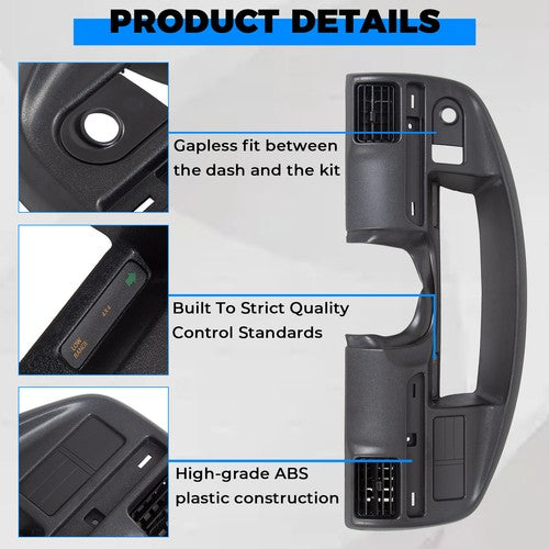 Instrument Cluster Dash Panel Bezel Cover for 92 93 94 97 Ford Bronco F150 F250