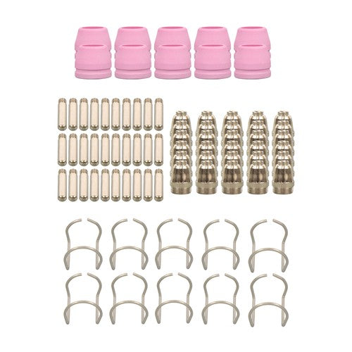DURAFORCE Plasma Cutter Torch Consumables KIT TIPS CUT50 60Amp 80pcs SG-55 AG-60 WSD-60