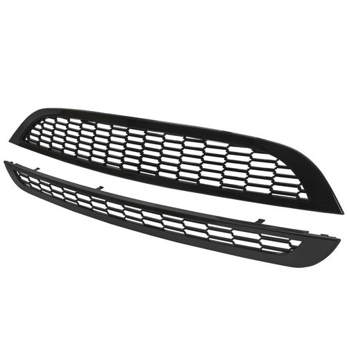 Honeycomb Mesh Front Grille Upper Lower For 2002 06 Mini Cooper S R50 R52 R53