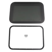 DURAFORCE 30"×20" Emergency Exit Push-Out Glass Window for RV Camper Window w/ Trim&Screen