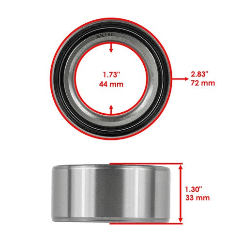 DURAFORCE 4X Wheel Bearing 3514822 for 14-25 Polaris RZR XP 1000 XP Turbo RS1 S 4 Trail