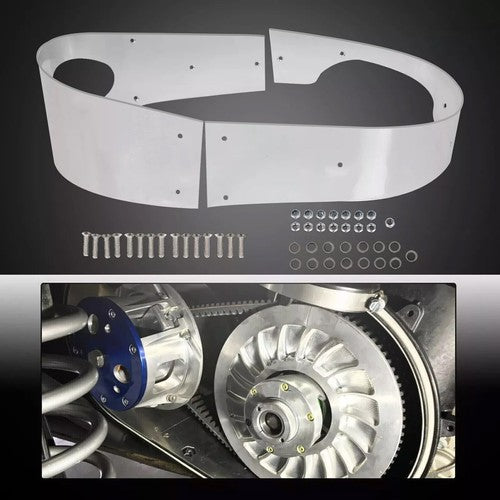 DURAFORCE For 17-24 Can Am Maverick X3 Max Clutch Belt Cover Shield Guard X3 All Models