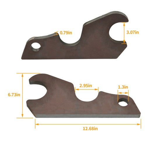 DURAFORCE Steel Quick Attach Bucket Ears Attachment For Kubota KX040 KX71 KX91 121 033 U35