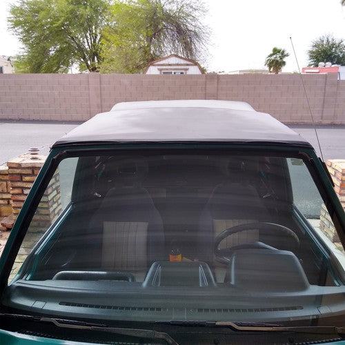 DURAFORCE For 95-98 Suzuki Sidekick Geo Tracker Soft Top & Zip Out Tinted Windows Black