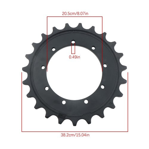 DURAFORCE RD118-14433 Drive Sprocket for Kubota KX040-4 KX121-3 KX121-3ST
