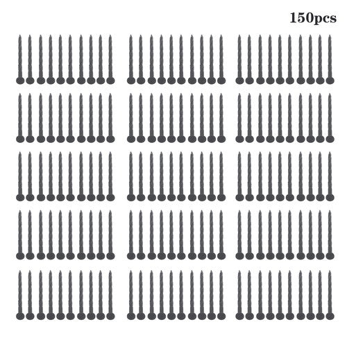 DURAFORCE Landscape Edging Anchoring Garden Stakes Lawn Yard 150 Pcs Plastic Spikes 8 Inch