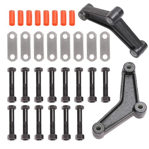 DURAFORCE Tandem Axle Trailer Spring Suspension Shackle Kit for Double Eye Spring