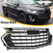 DURAFORCE Front Bumper Upper Grille Grill Chrome For Chevrolet Traverse 2018-2021 84344486