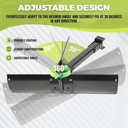 DURAFORCE 40" For UTV/ATV Adjustable Sleeve Hitch Tow Behind Rear Scrape Blade Attachment