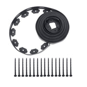 DURAFORCE Garden Edging Kit With Anchoring Spikes No Dig Lawn Border L-shaped Lawn