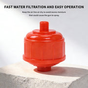 DURAFORCE 10PCS DISPOSABLE INLINE AIR FILTERS FIT FOR HVLP Paint Spray Gun Universal Red