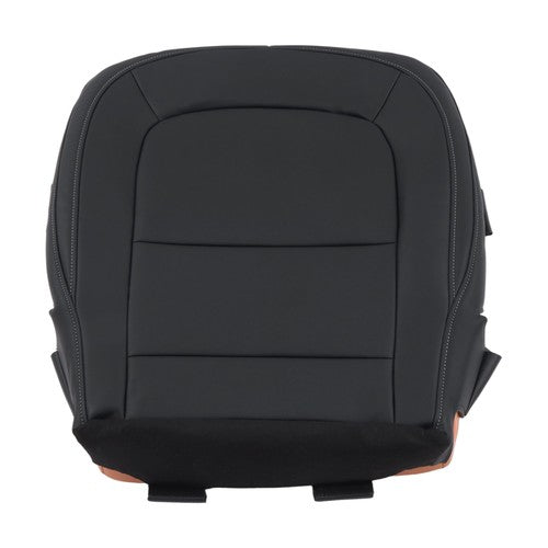 DURAFORCE Leather Black For Chevy Colorado Canyon 2015-2022 Driver Side Bottom Seat Cover