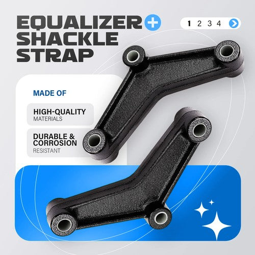 Tandem Trailer Axle Suspension Shackle Kit Heavy Duty for Double Eye Spring