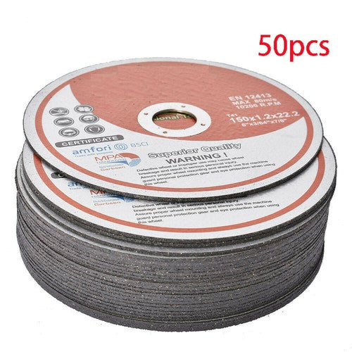 DURAFORCE 50 Pack 6"x.045"x7/8" Cut-off Wheel - Metal & Stainless Steel Cutting Discs