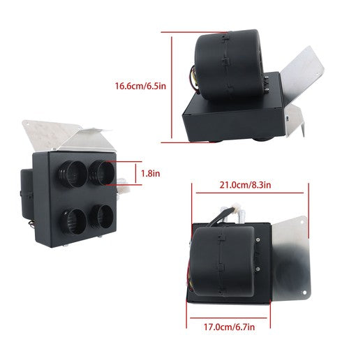 DURAFORCE New Cab Heater Kit with Defrost For Polaris General 1000 ATV 2016 2017-2020