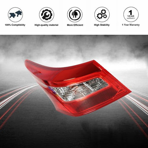 DURAFORCE Left Outer Driver Side Tail Light Break lamp For Nissan Sentra 2016 2017 2018