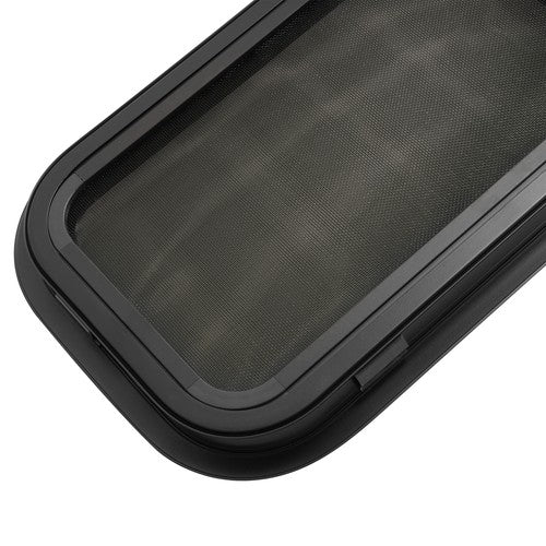 DURAFORCE RV Window 12" W x 36" H For Cargo Trailer Vertical Slider W/ Trim & Screen