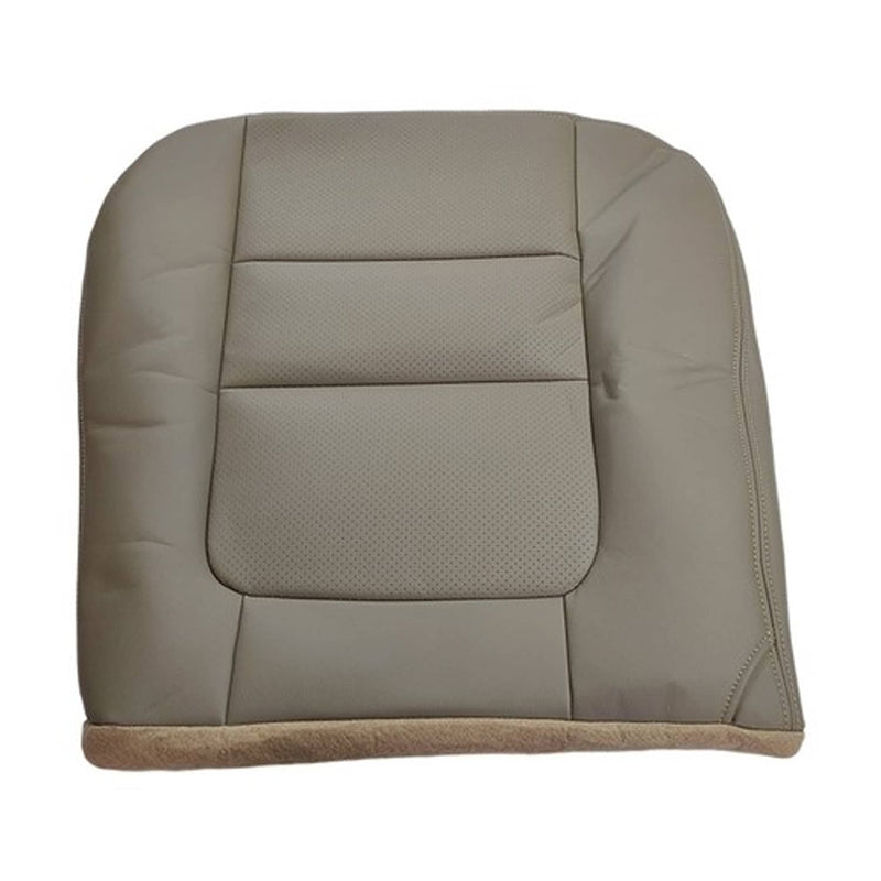DURAFORCE Leather Seat Cover Tan Front Left Driver Bottom Top for 2001 for Ford F250 F350