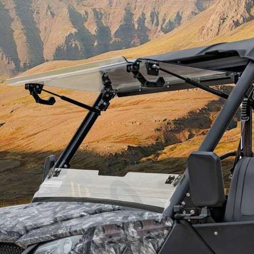 DURAFORCE Front Vented Full Clear Flip Windshield for CFMOTO UForce 1000 2019 to 2026