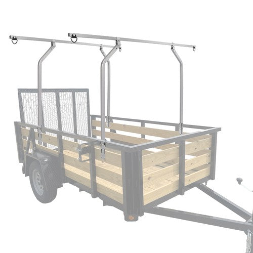 Universal Cross Bar System Kit For Utility Trailer With Raised Side Rails