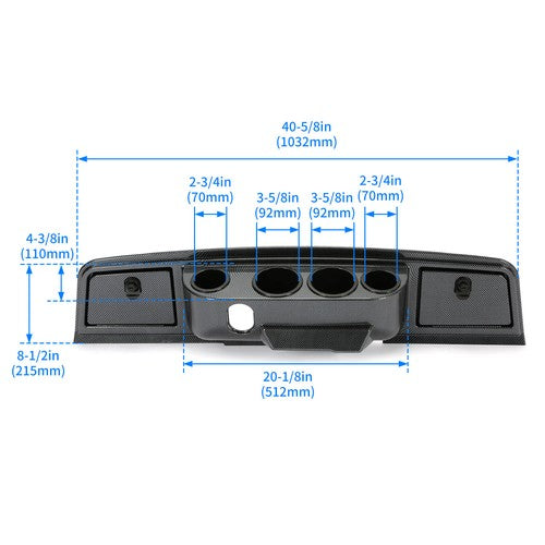 Carbon Fiber Color Dash Board Kit for Yamaha G14 G16 G19 G22 1995 2007
