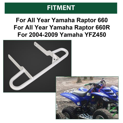 DURAFORCE For Yamaha Raptor 660 660R YFZ450 Aluminum Rear Steel Grab Bar Bumper Bracket