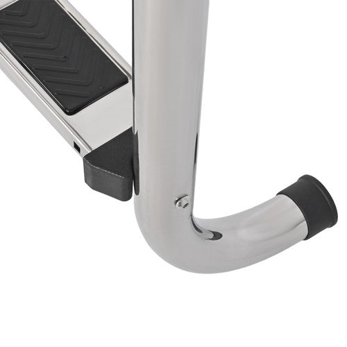 DURAFORCE 3-Step Stainless Steel Swimming Pool Stairs w/ Non-Slip Footstep For In-Ground