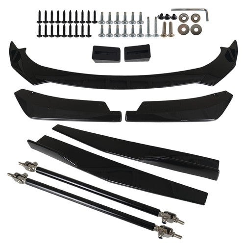 DURAFORCE Front & Rear Bumper Lip Splitter Spoiler + Side Skirt Body Kits For Subaru WRX