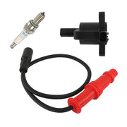 DURAFORCE Fit For Polaris Ranger 500 4x4 Ignition Coil W/ Wire Cap & Spark Plug 2008-2012