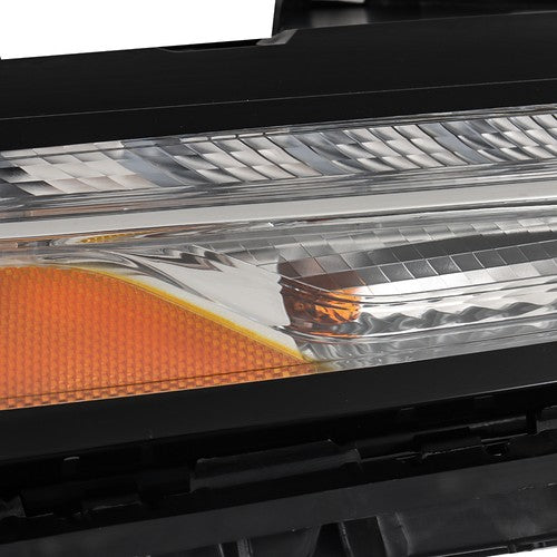 DURAFORCE Chrome Passenger Side Halogen Headlight For Jeep Cherokee 2014-18 White LED DRL