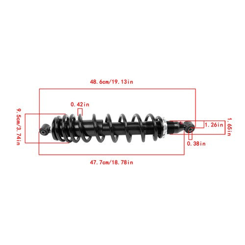 DURAFORCE 62100-19B80-019 For Kawasaki Brute Force 750i KVF750 650i KVF650 Rear Shocks ATV