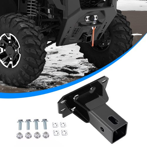 DURAFORCE Steel Trailer Hitch 2 Inch Attachment for Polaris Ranger 1000 XP 2018 to 2024