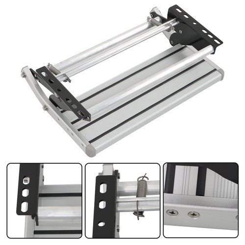 DURAFORCE RV Camper Platform Step Stair Anti-Slip Aluminum 1 Step Pull Out Retractable New