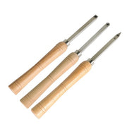 DURAFORCE Carbide Woodturning Tool Mini Size 3 Piece Set Includes Diamond Shape Round