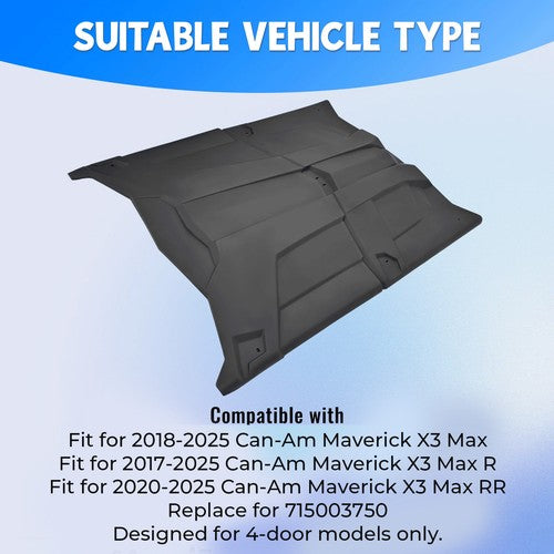 DURAFORCE UTV Hard Roof Fit Can Am Maverick X3 Max 4 Doors 2017-2025 Replace for 715003750