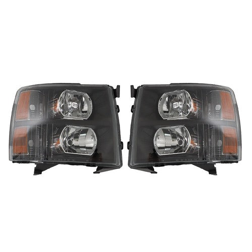 DURAFORCE Headlights For Chevy Silverado 2007-2013 2014 Headlamps Halogen Left&Right Side