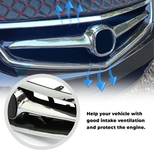 Front Grill Grille with Chrome Molding for 2006-2008 Acura TSX 4-Door 4DR